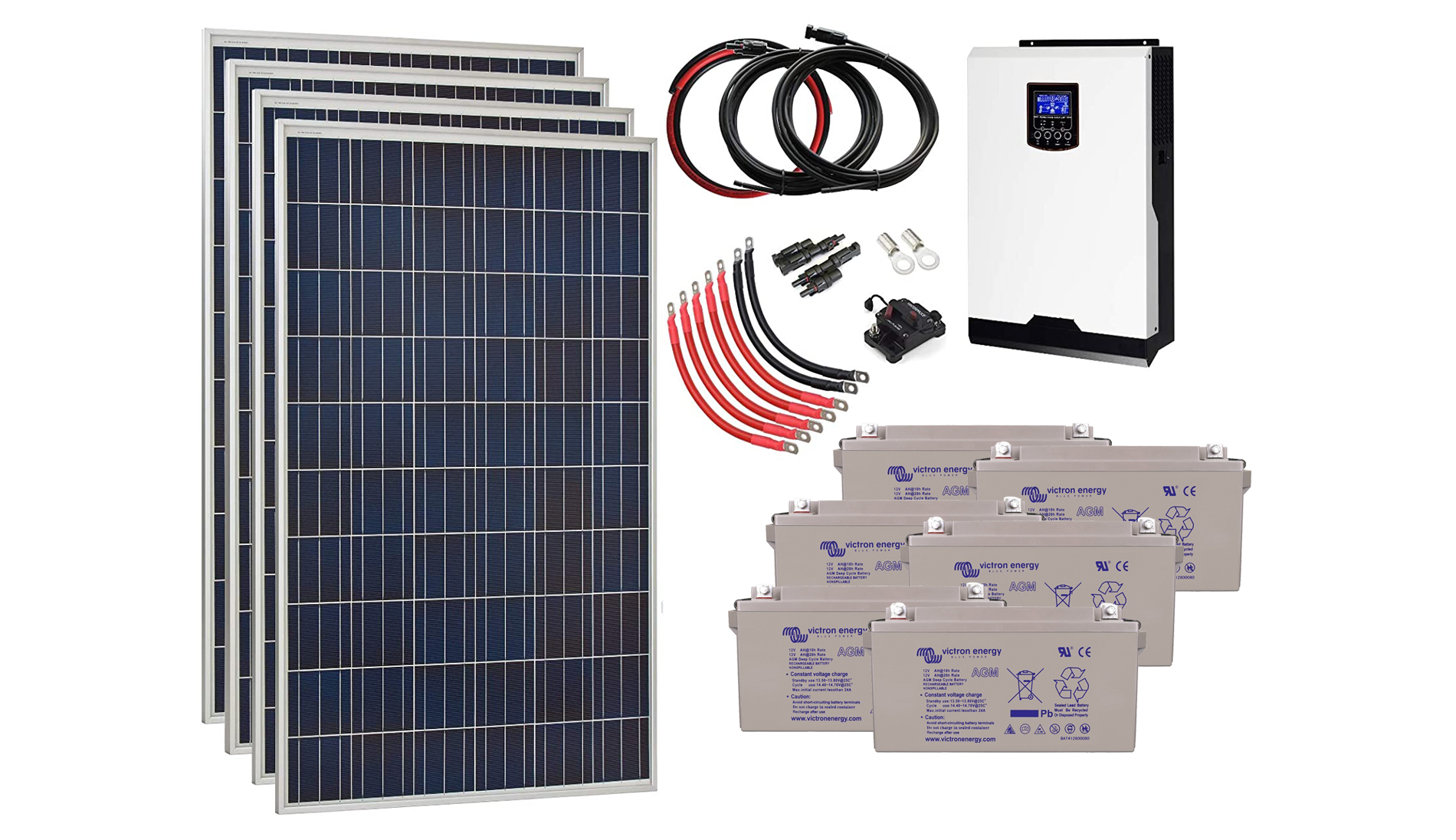 Kit autoconsommation avec stockage panneaux et batteries